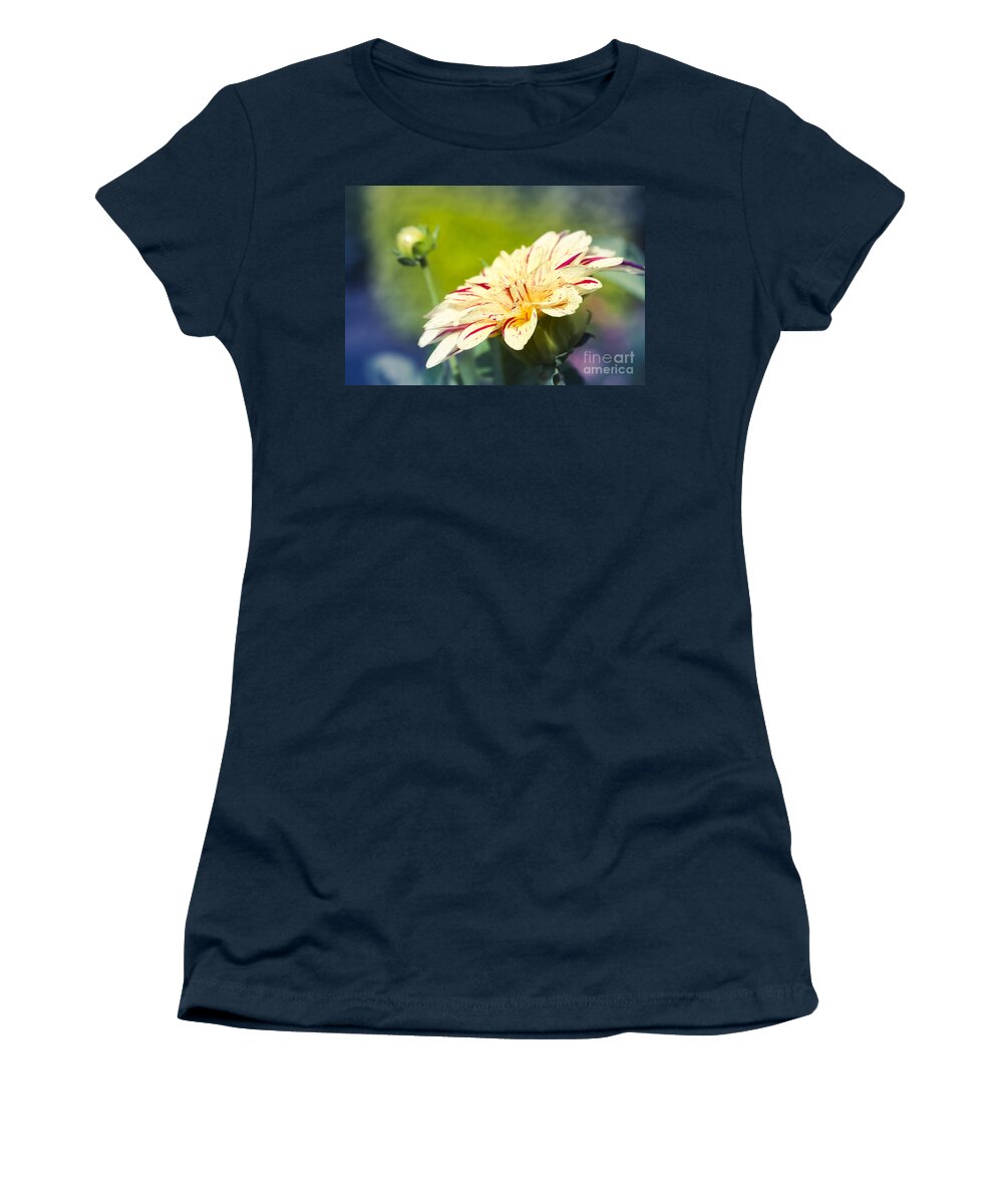 Flowers Women's T-Shirt featuring the photograph Spring Dream Jewel Tones by Sharon Mau