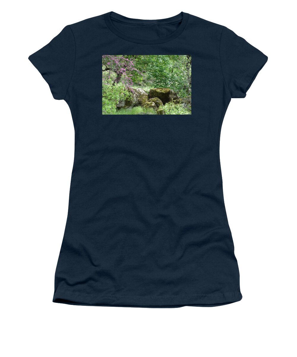 Sequoiah National Park Women's T-Shirt featuring the photograph Spring Sanctuary by Noa Mohlabane