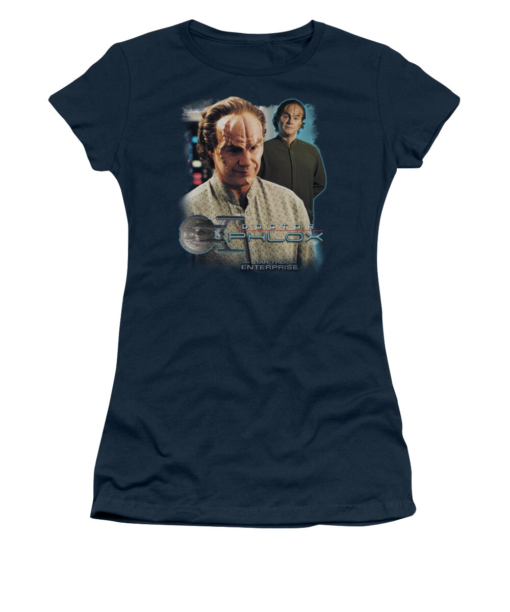Star Trek Women's T-Shirt featuring the digital art Star Trek - Doctor Phlox by Brand A