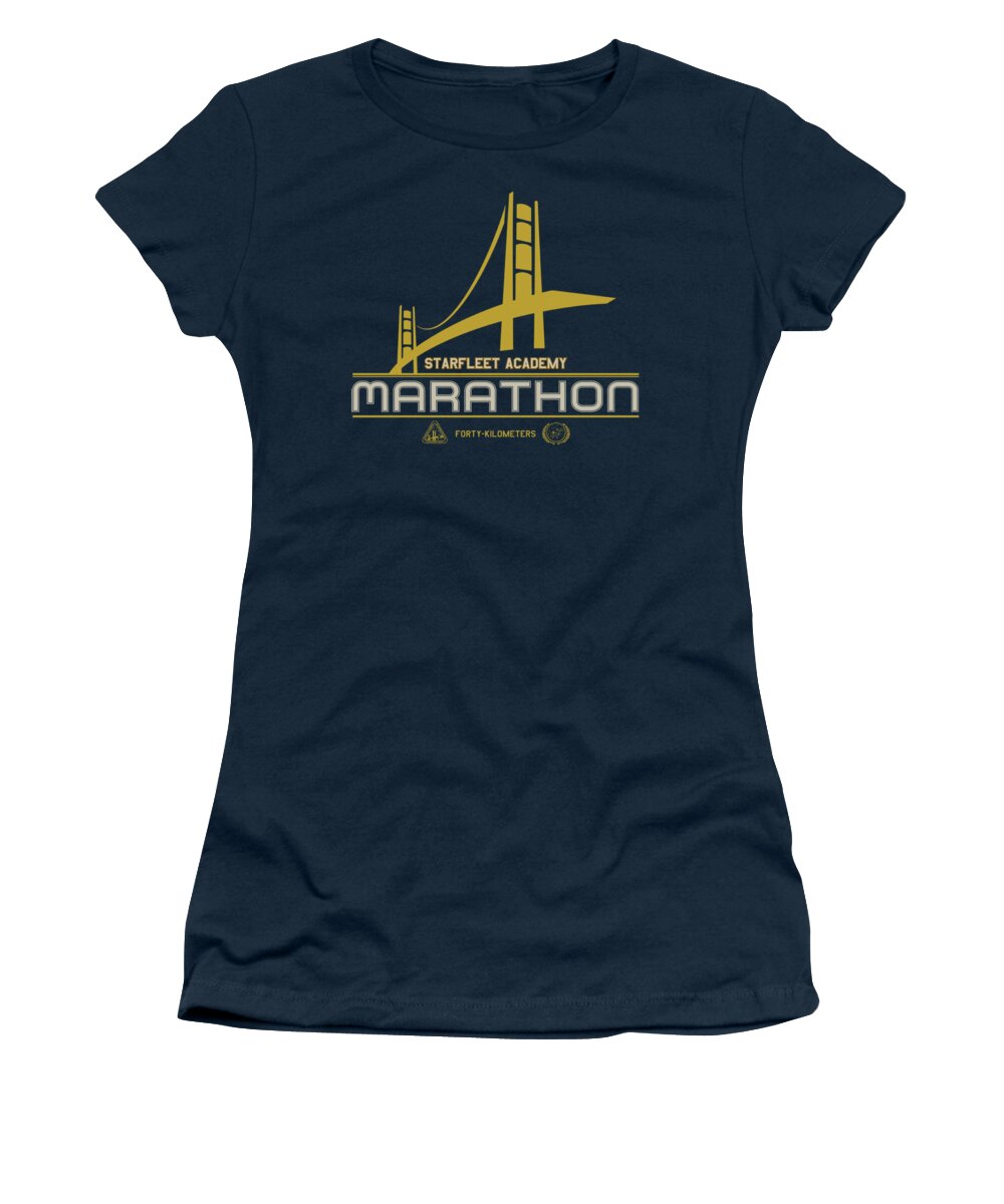 Star Trek Women's T-Shirt featuring the digital art Star Trek - Marathon Logo by Brand A