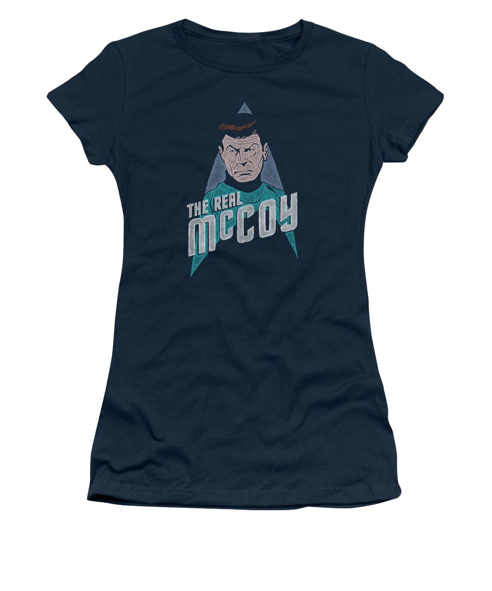 Star Trek Women's T-Shirt featuring the digital art Star Trek - The Real Mccoy by Brand A
