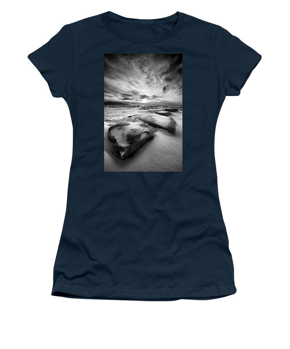Landscape Women's T-Shirt featuring the photograph Step Stone revisited by Ed Boudreau