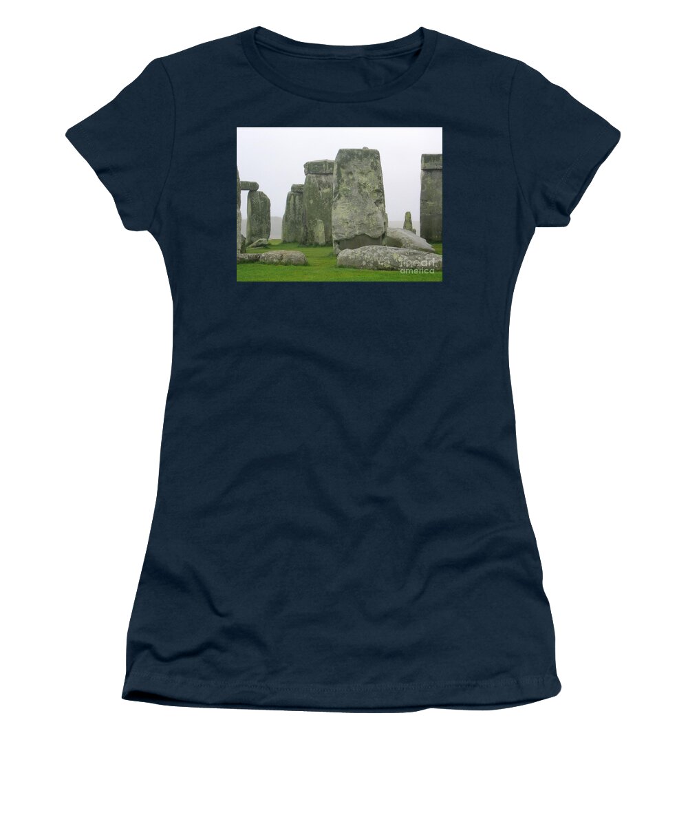 Stonehenge Women's T-Shirt featuring the photograph Stonehenge Detail by Denise Railey