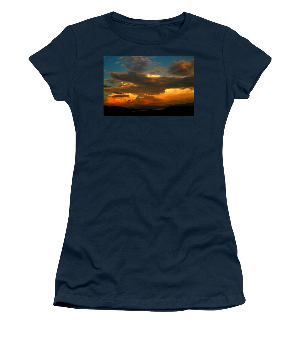 Thunderstorm Women's T-Shirt featuring the photograph Storm Over The Smokies by Michael Eingle