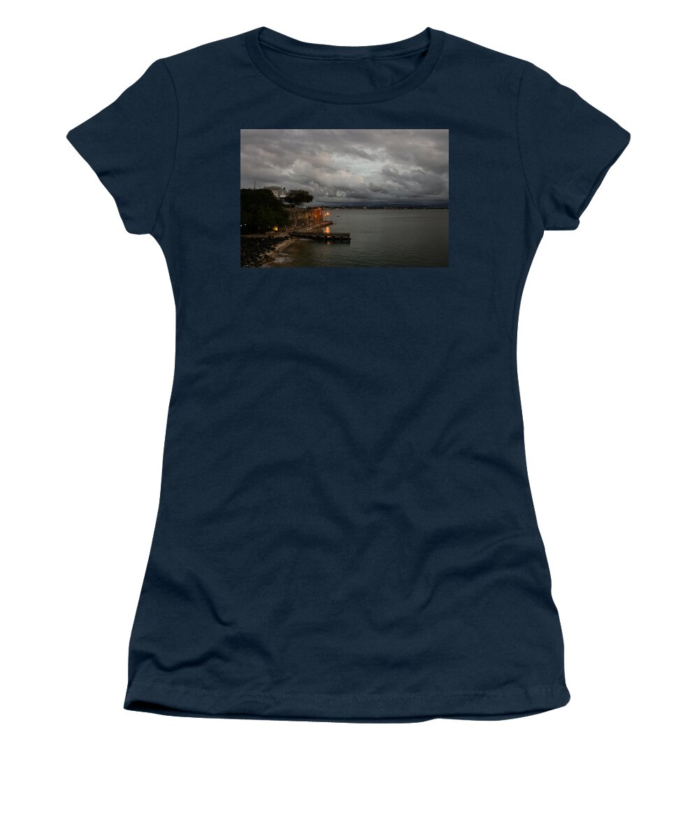 Georgia Mizuleva Women's T-Shirt featuring the photograph Stormy Puerto Rico by Georgia Mizuleva