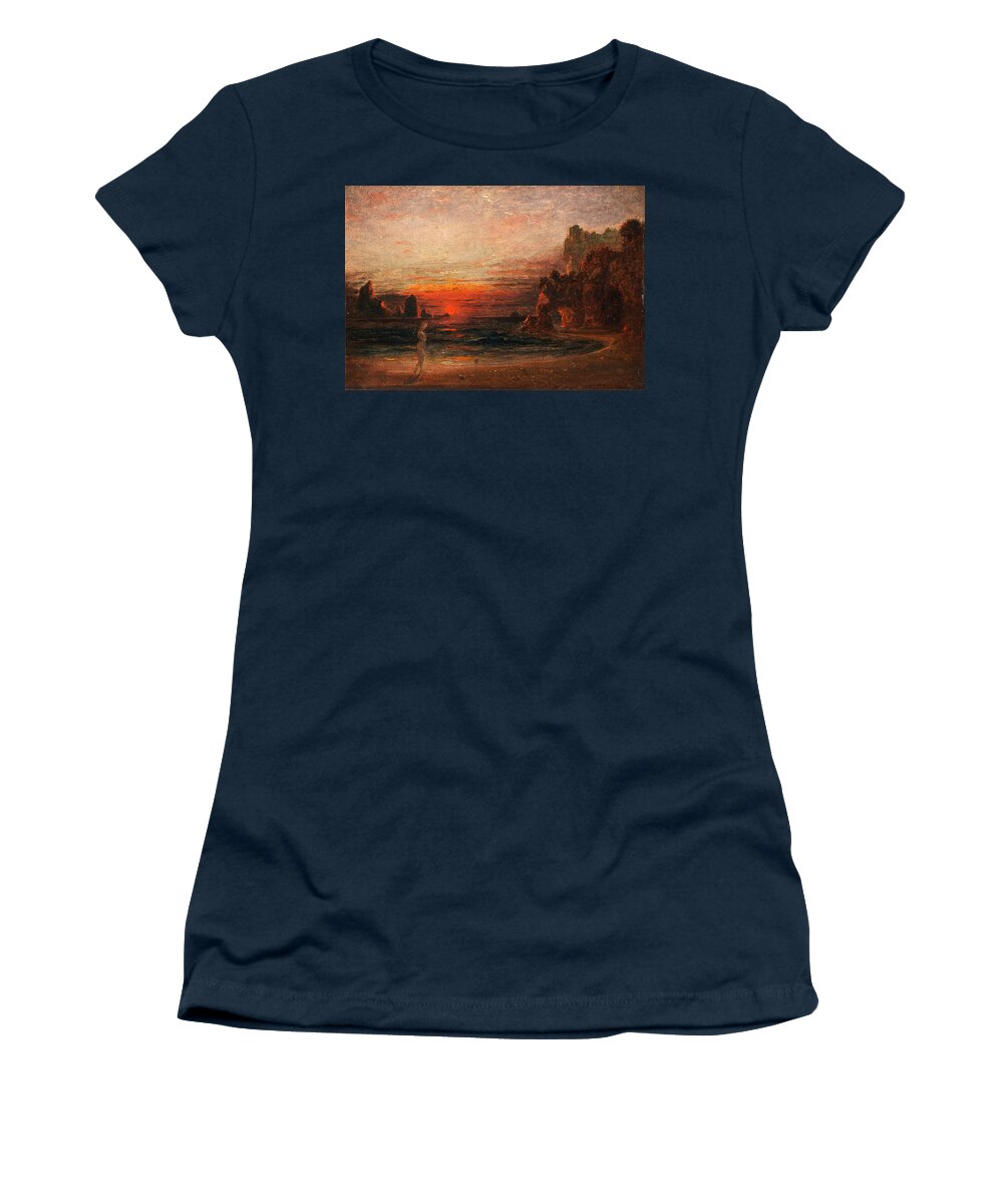 Francis Danby Women's T-Shirt featuring the painting Study for Calypso's Grotto by Francis Danby