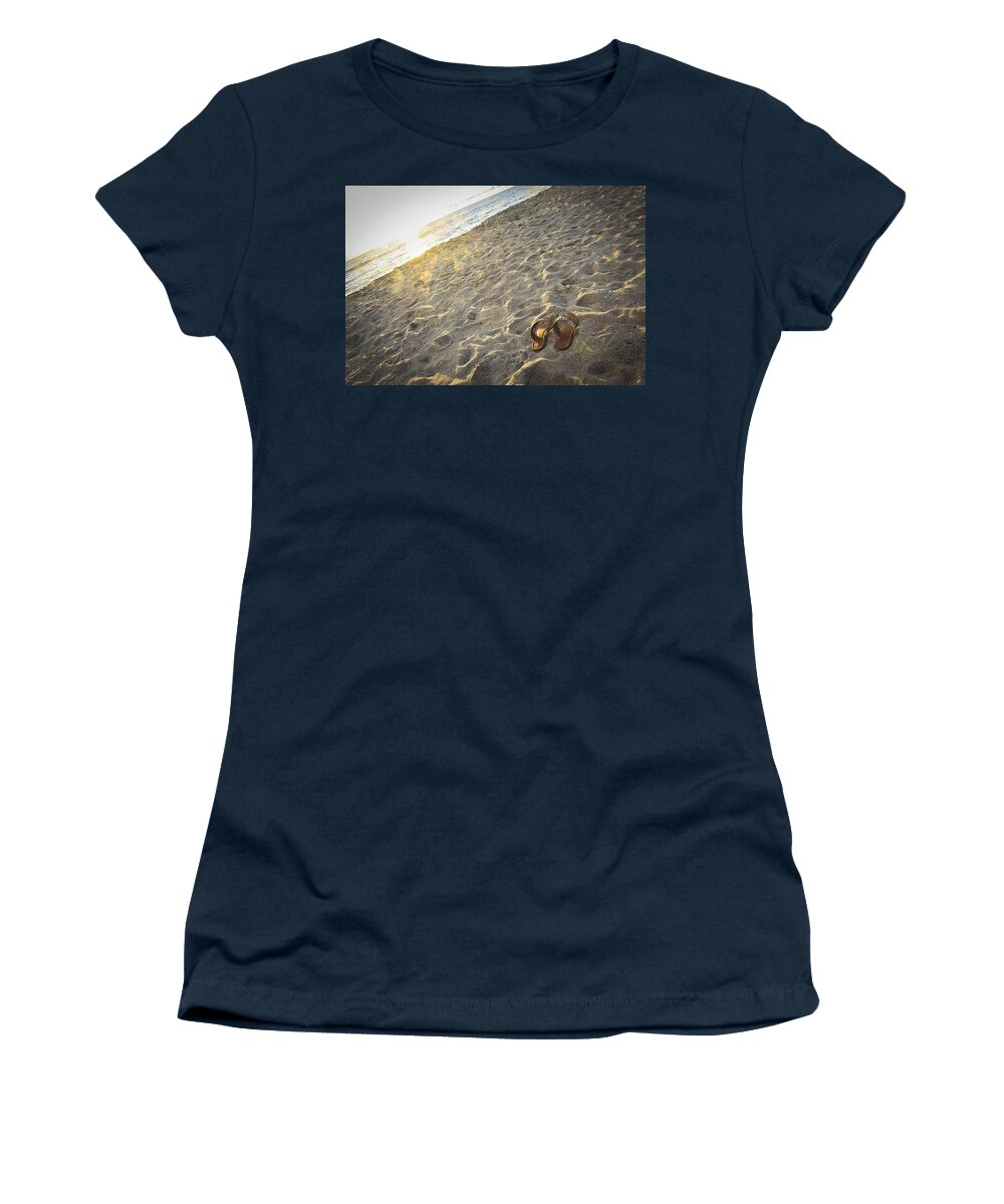 Tamarack Beach Women's T-Shirt featuring the photograph Summer's End by Ann Patterson