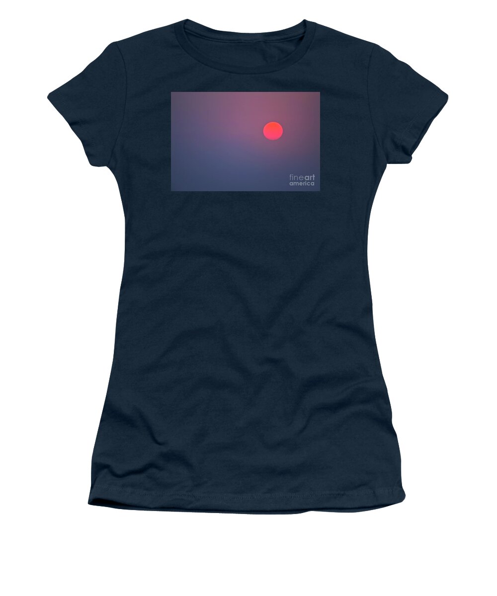 Sun Women's T-Shirt featuring the photograph Sundown by Heiko Koehrer-Wagner