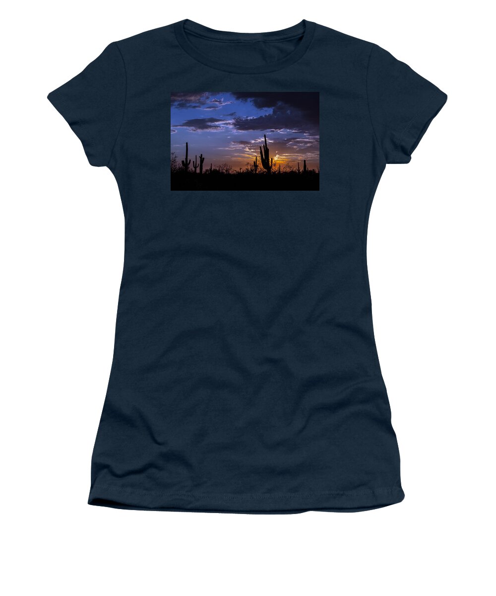 Sunset Women's T-Shirt featuring the photograph Sunset Calm by Tam Ryan