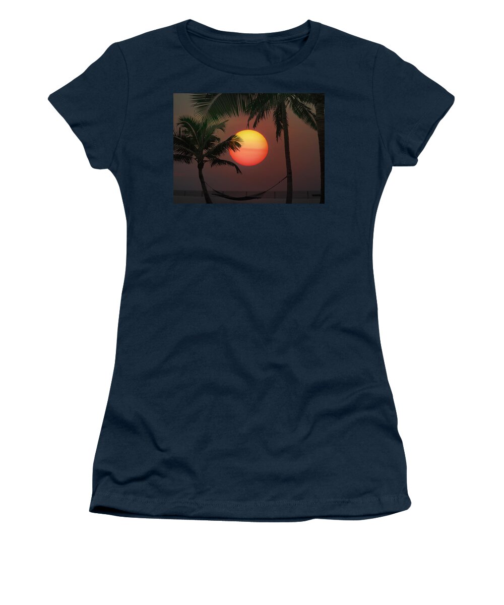 Sunset Women's T-Shirt featuring the photograph Sunset in the Keys by Bill Cannon