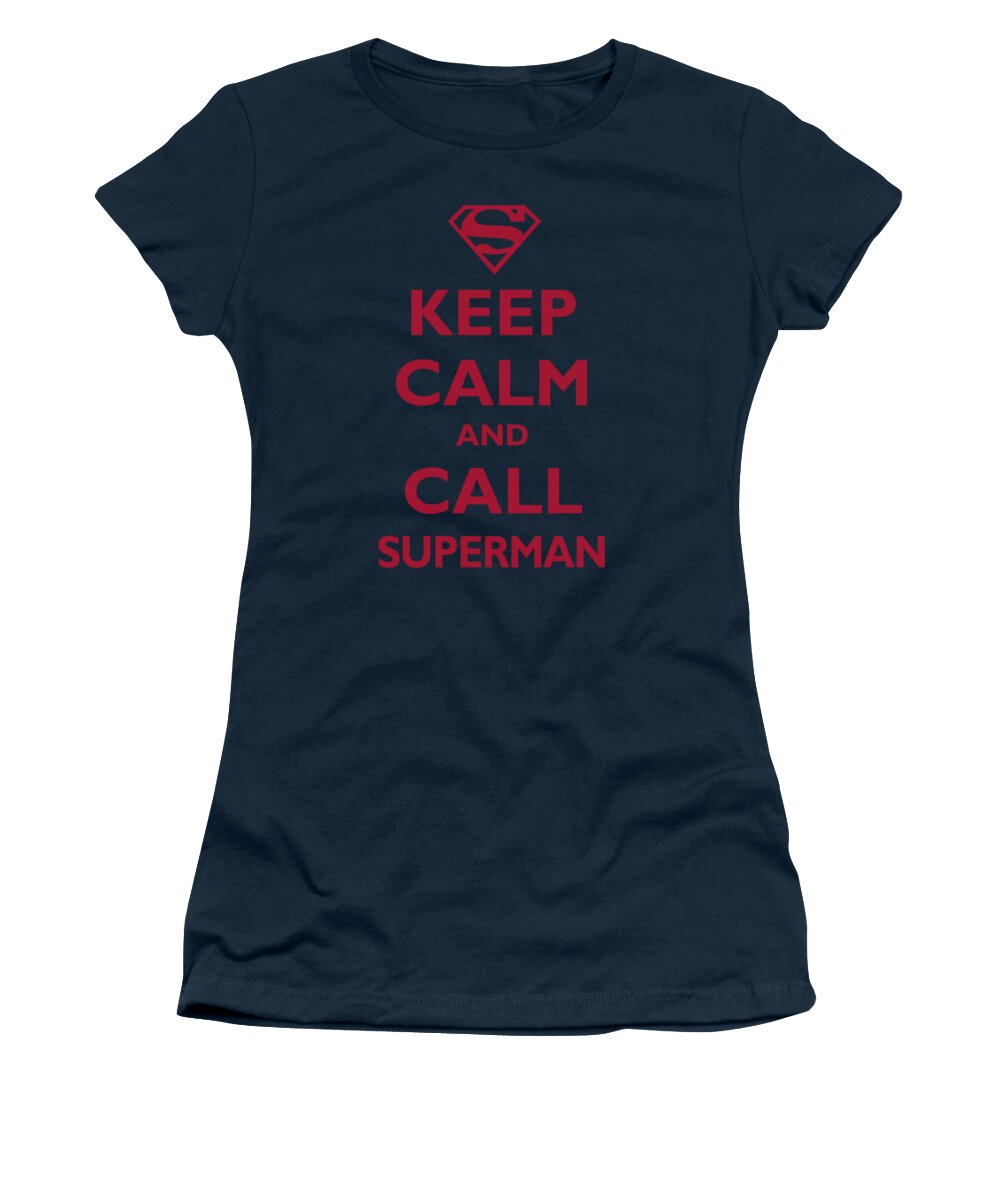 Superman Women's T-Shirt featuring the digital art Superman - Call Superman by Brand A