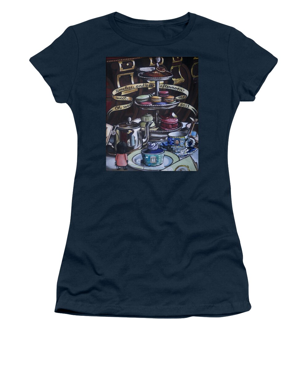 Food Women's T-Shirt featuring the painting Sweet Afternoon by Pauline Lim