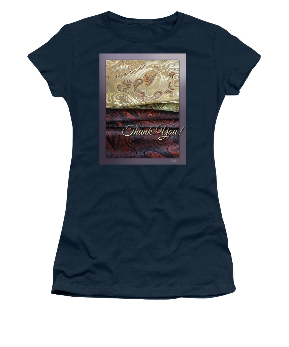Fabric Women's T-Shirt featuring the digital art Thank You by Richard Laeton