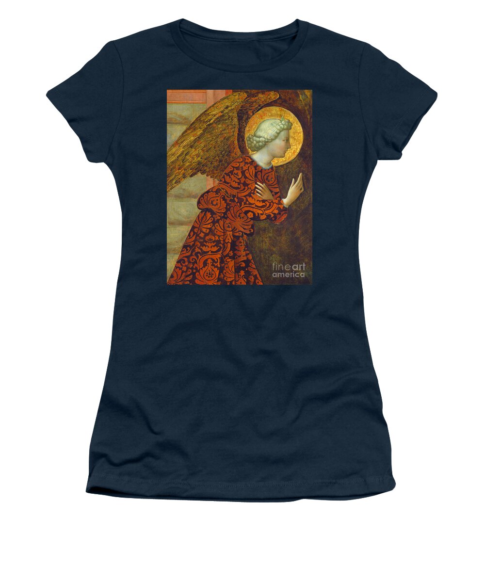 Angel Women's T-Shirt featuring the painting The Archangel Gabriel by Tommaso Masolino da Panicale
