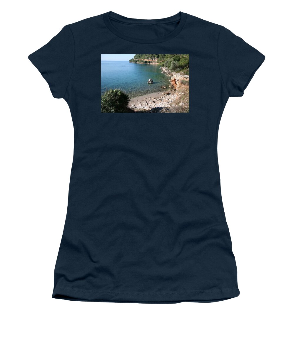 Cove Women's T-Shirt featuring the photograph The Coast To Oren by Taiche Acrylic Art