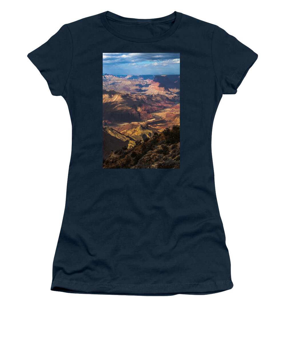 Arizona Women's T-Shirt featuring the photograph The Colorado Runs Through It by Ed Gleichman