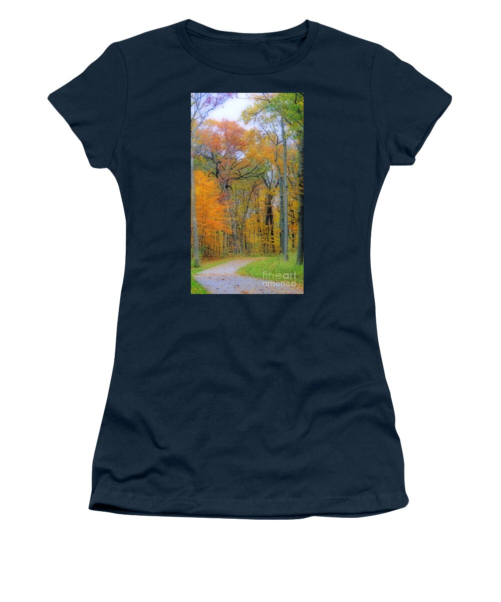 Autumn Women's T-Shirt featuring the photograph The Colors Of Autumn by Kay Novy