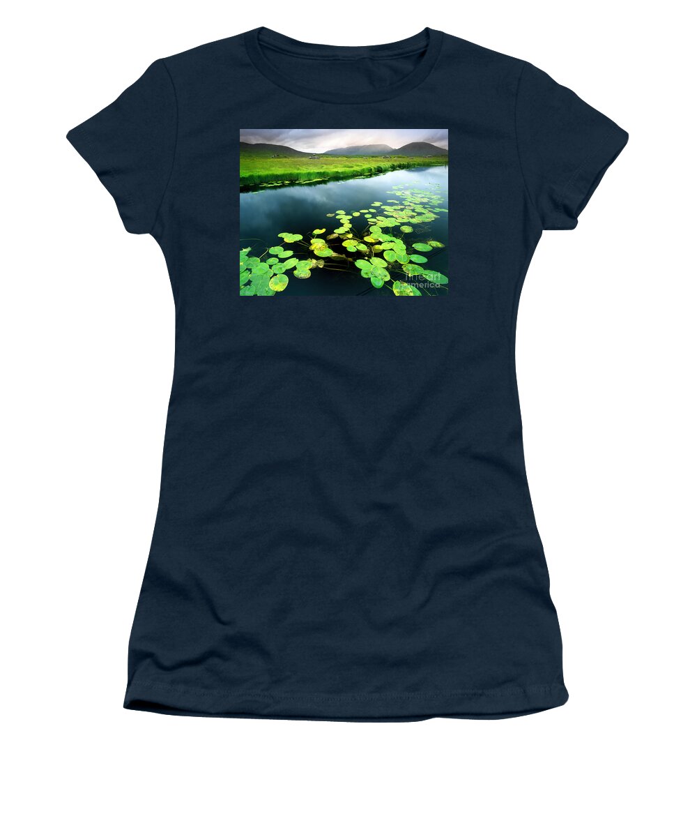 Ahalia Women's T-Shirt featuring the photograph The Green of Our Land by Edmund Nagele FRPS