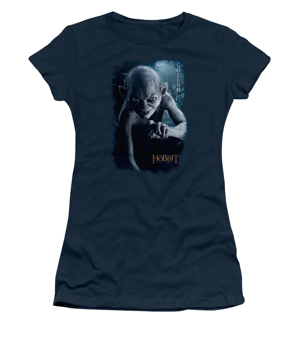 The Hobbit Women's T-Shirt featuring the digital art The Hobbit - Gollum Poster by Brand A