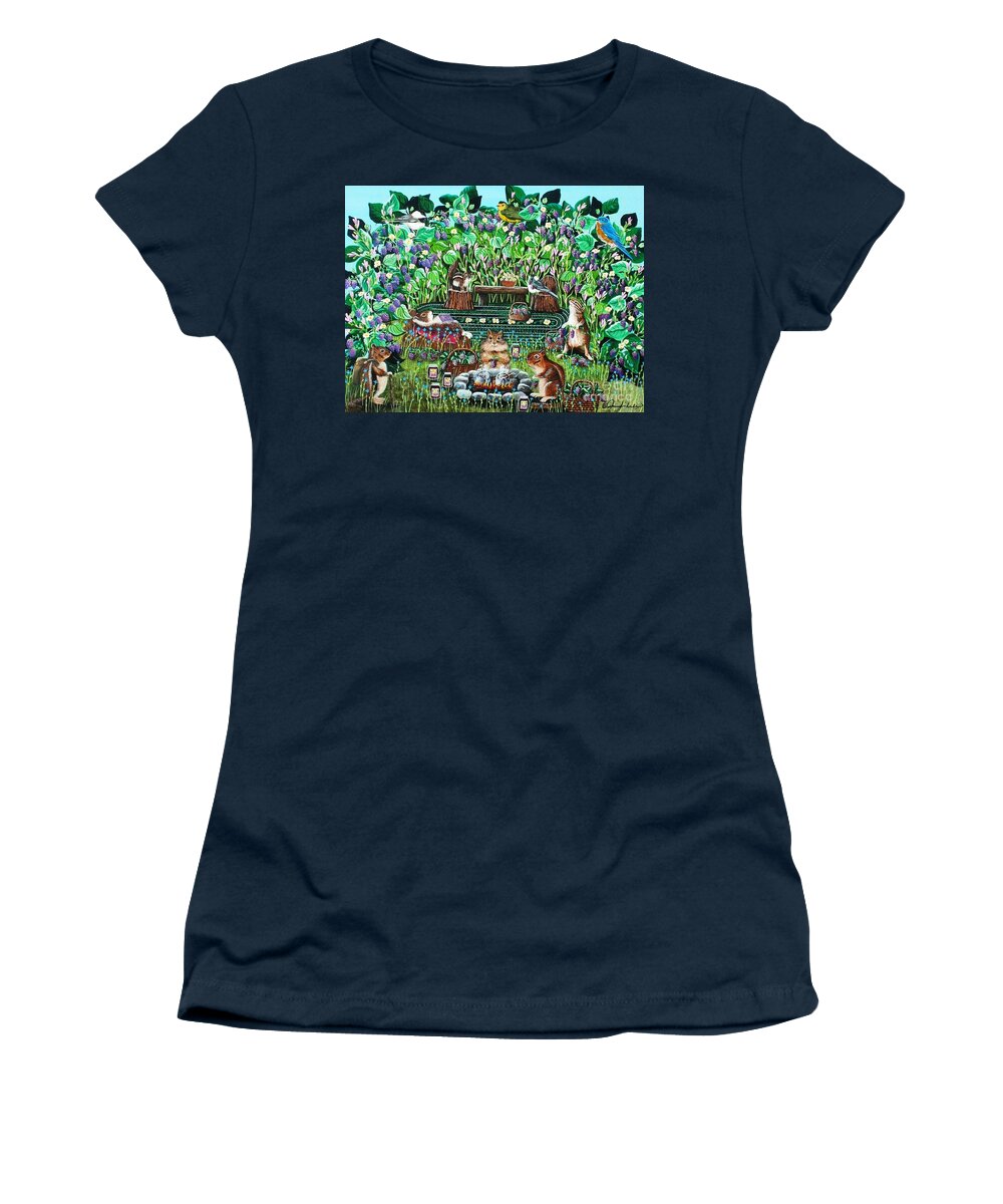 Jam Women's T-Shirt featuring the painting The Joy of Jam by Jennifer Lake