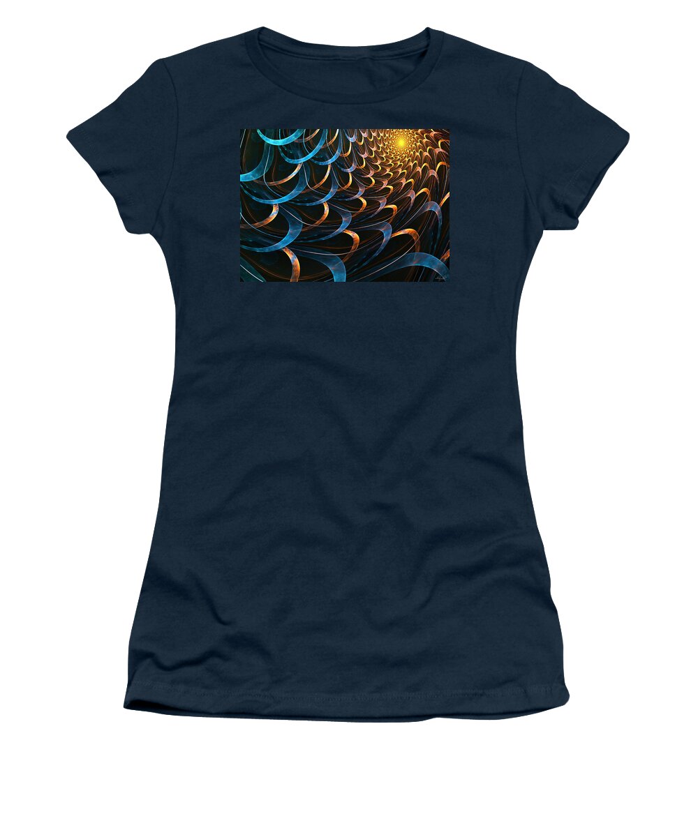 Fractal Women's T-Shirt featuring the digital art The Light by Lourry Legarde