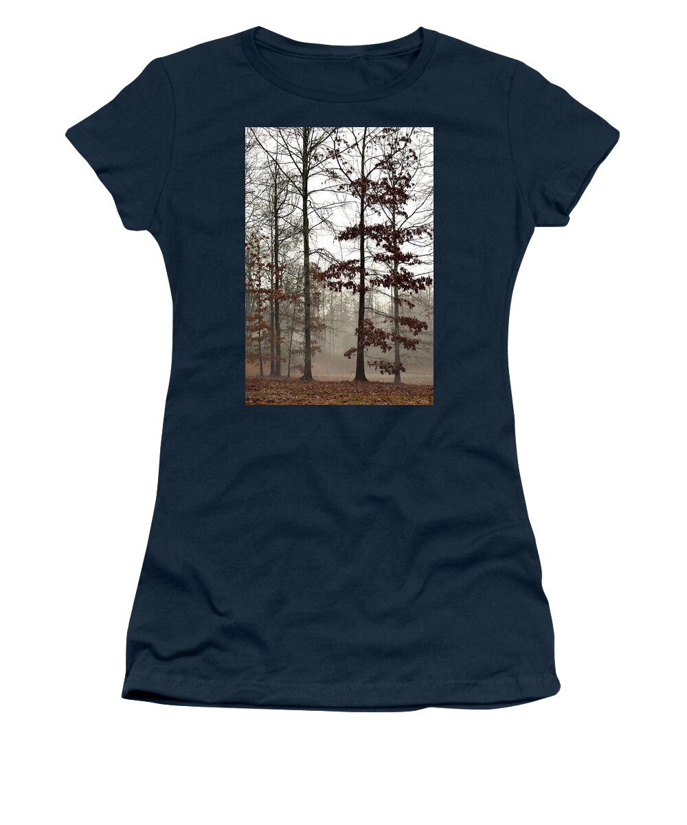 The Mist Women's T-Shirt featuring the photograph The Mist by Maria Urso