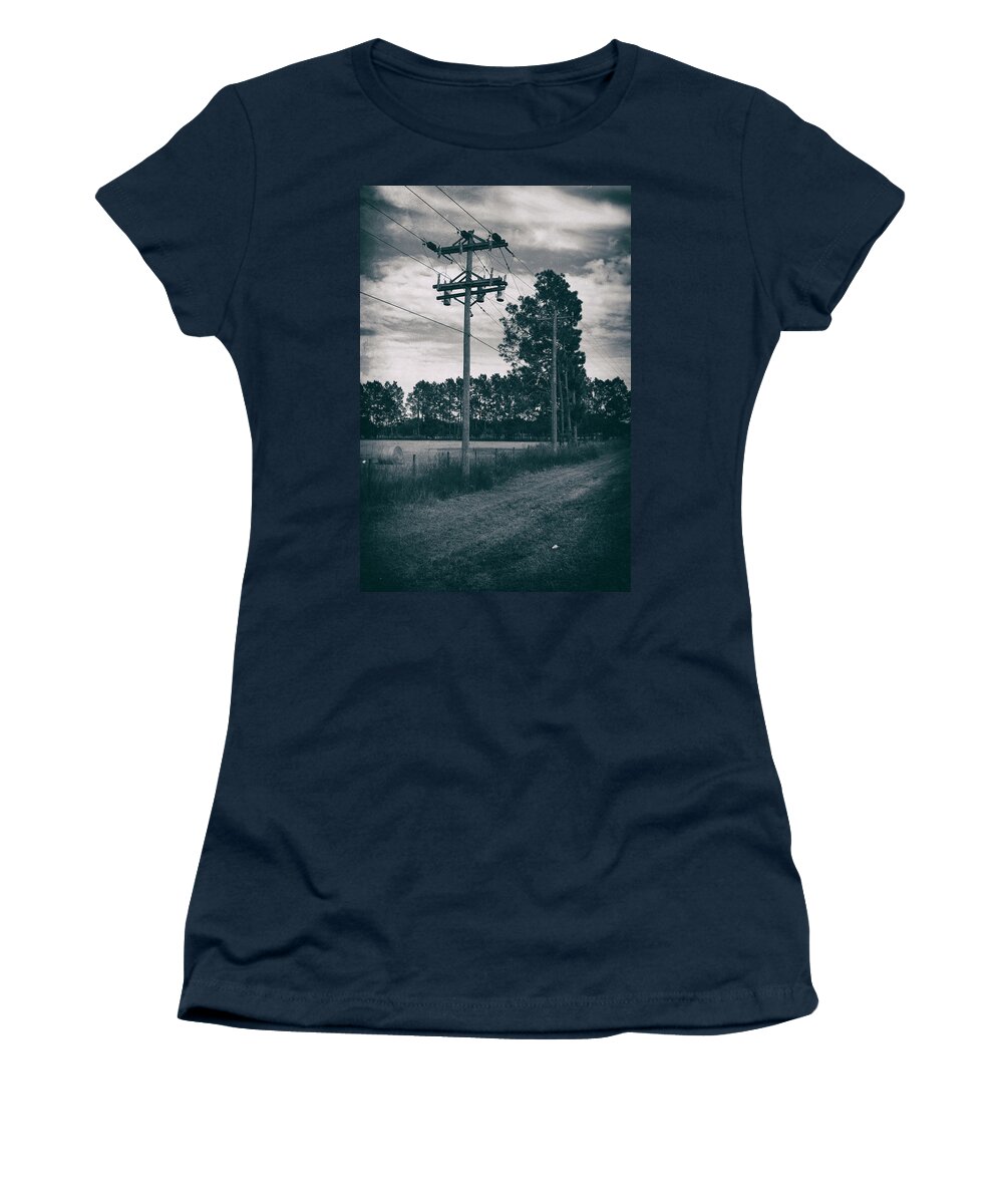 Nature Women's T-Shirt featuring the photograph The Power Lines by Howard Salmon