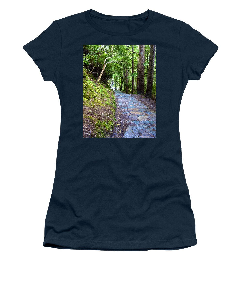 Path Women's T-Shirt featuring the photograph There and Back Again by Norma Brock
