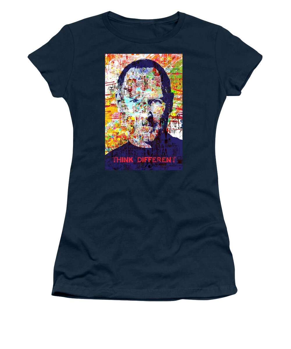 Decorative Women's T-Shirt featuring the painting Think Different by Gary Grayson