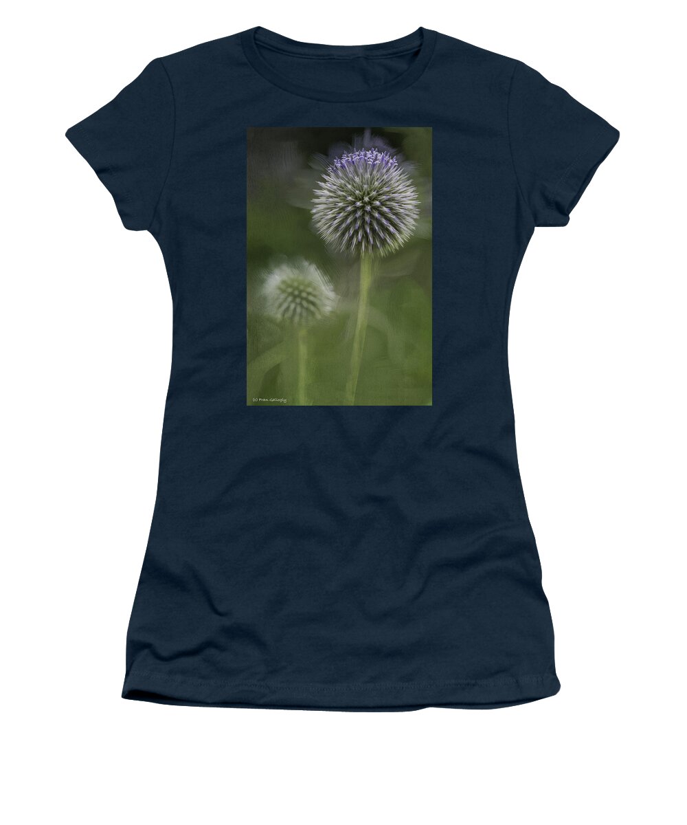 Flower Women's T-Shirt featuring the photograph Thistle by Fran Gallogly