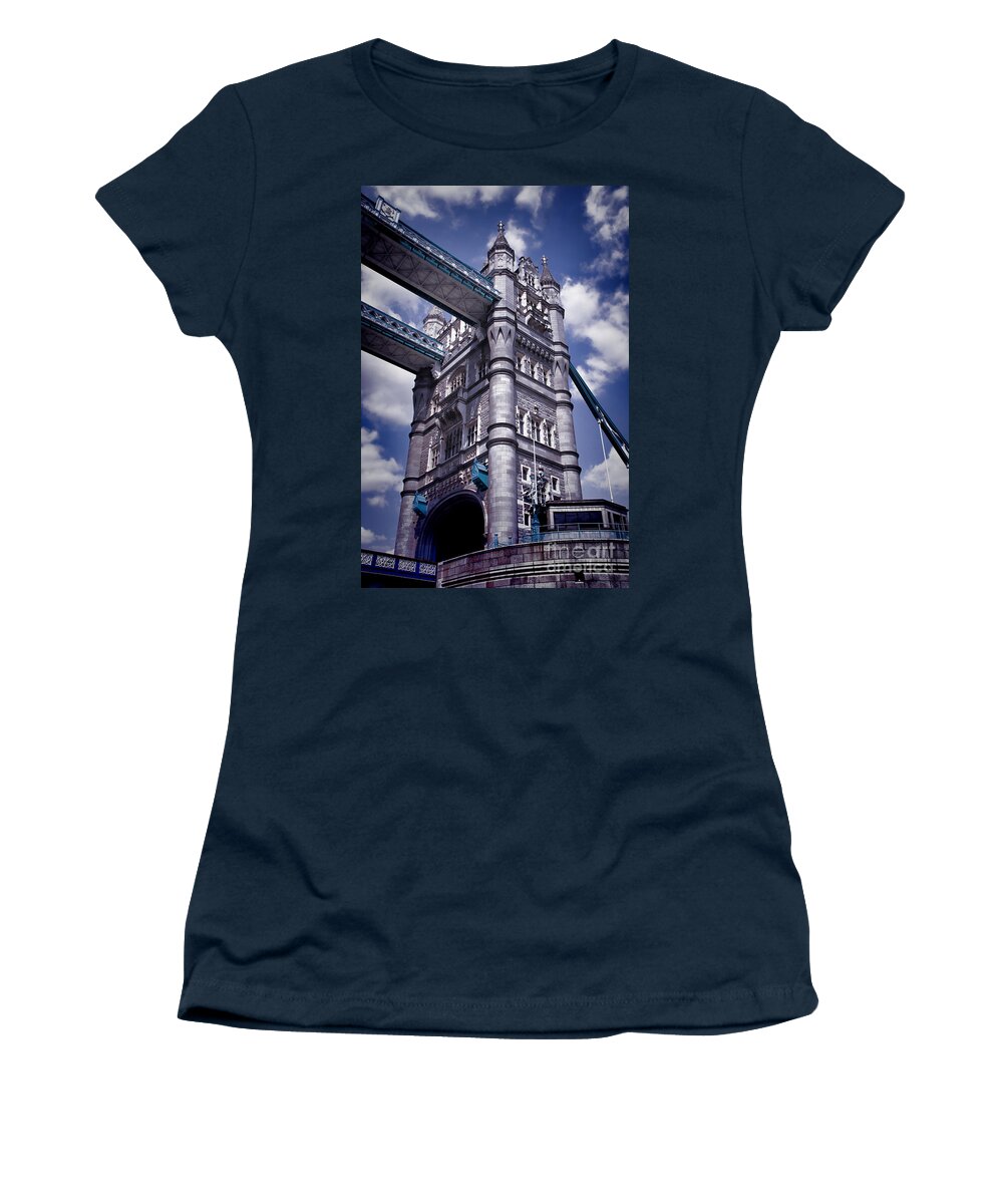 Tower Bridge London Women's T-Shirt featuring the photograph Tower Bridge London by Kasia Bitner