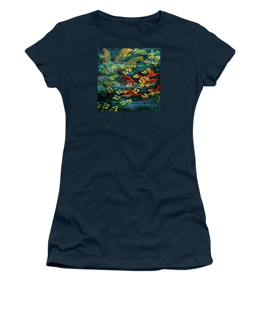 Nature Women's T-Shirt featuring the painting Transforming... by Xueling Zou