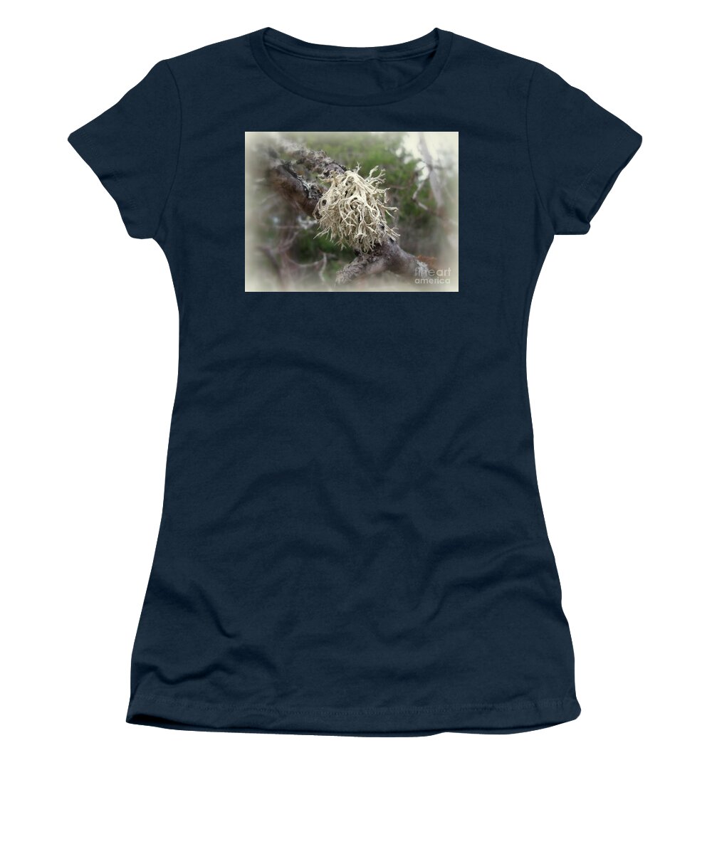 Tree Women's T-Shirt featuring the photograph Tree Lichen by Leone Lund