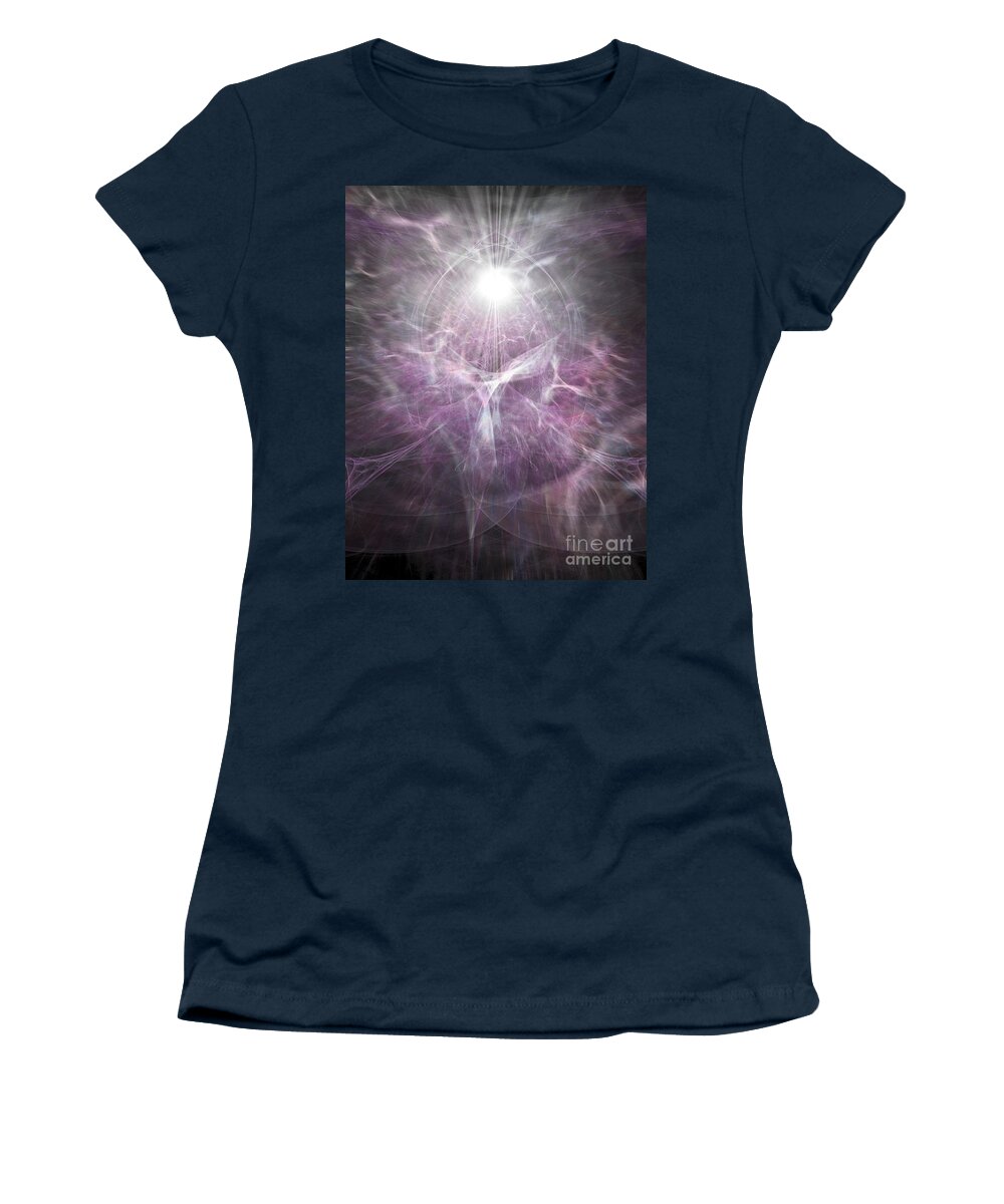 Angel Women's T-Shirt featuring the digital art Tunnel of Light 2 by Russell Kightley