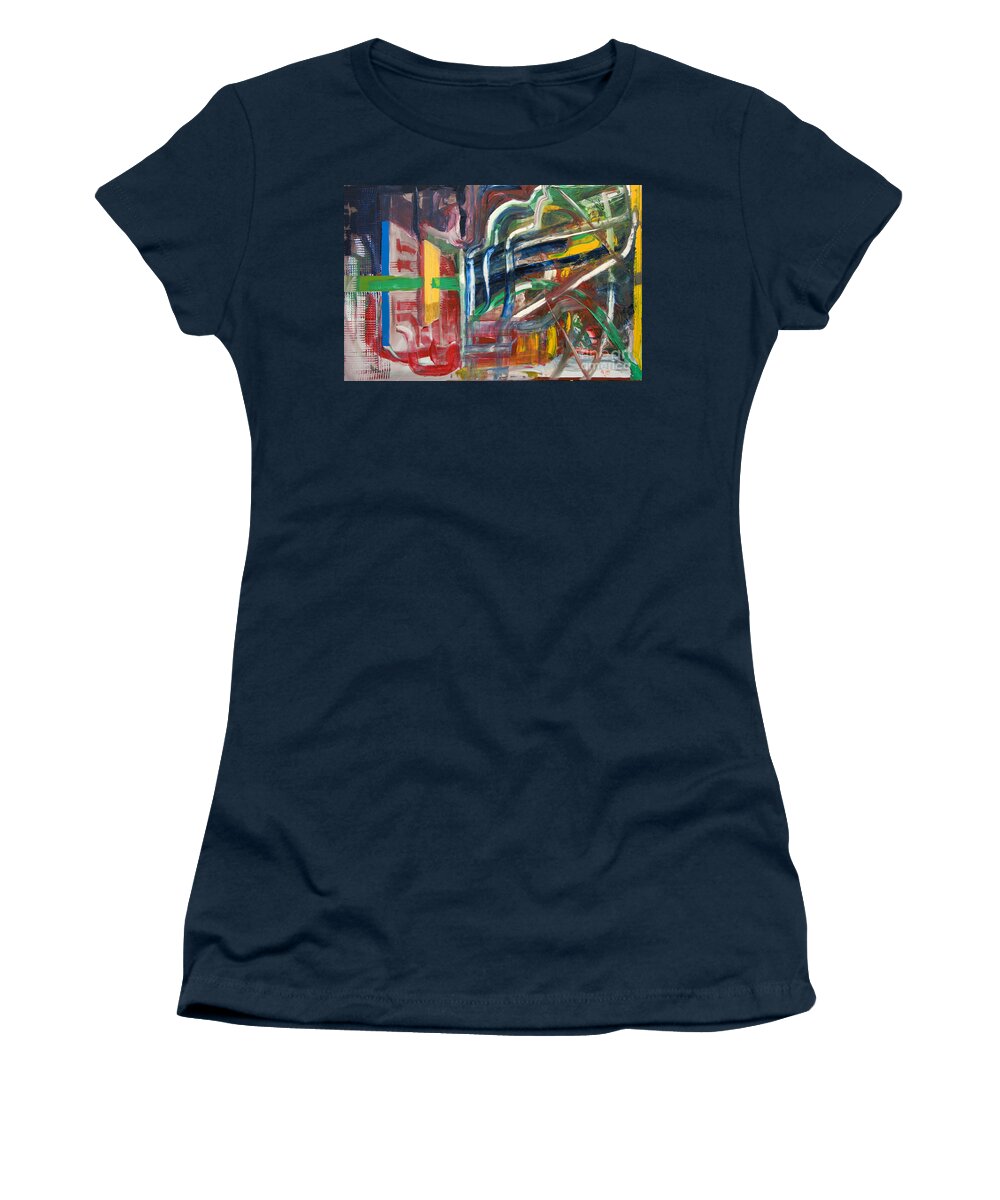 Undergrowth Women's T-Shirt featuring the painting Undergrowth III by James Lavott
