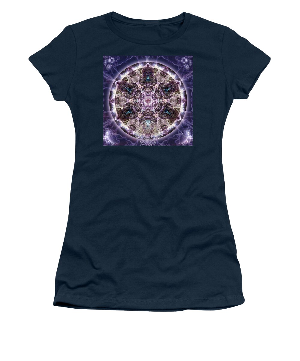 Mandala Women's T-Shirt featuring the photograph Unfoldment by Alicia Kent
