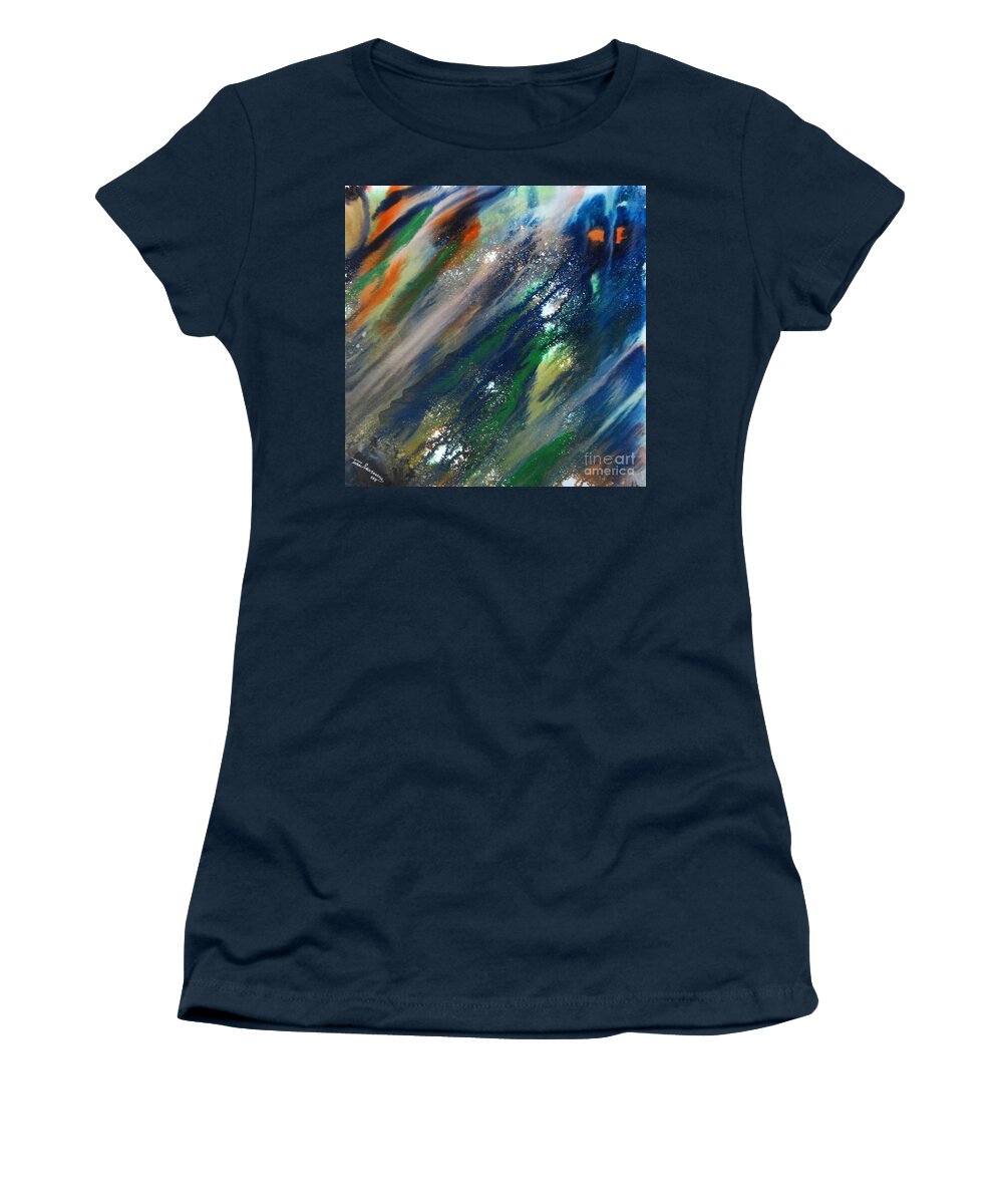 Art Women's T-Shirt featuring the painting Ghost by Tamal Sen Sharma