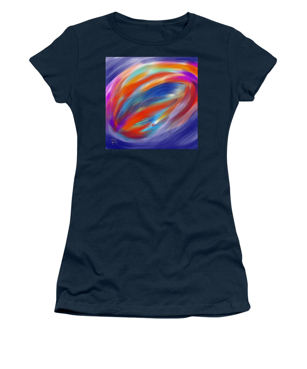 Colorful Women's T-Shirt featuring the painting Unrequited by Jaime Haney