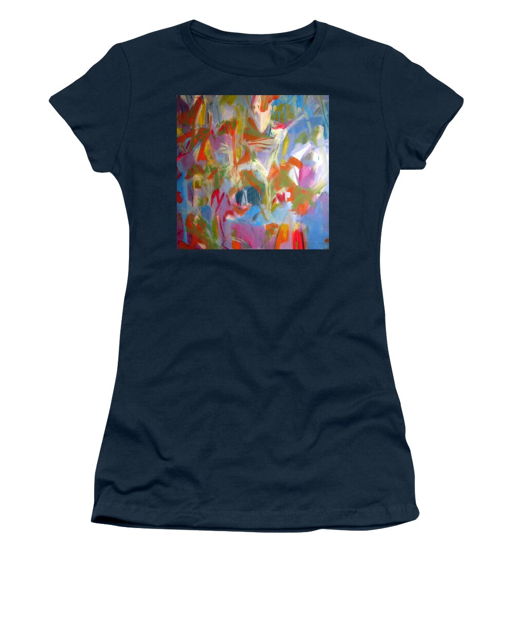 Landscape Women's T-Shirt featuring the painting Untitled #11 by Steven Miller