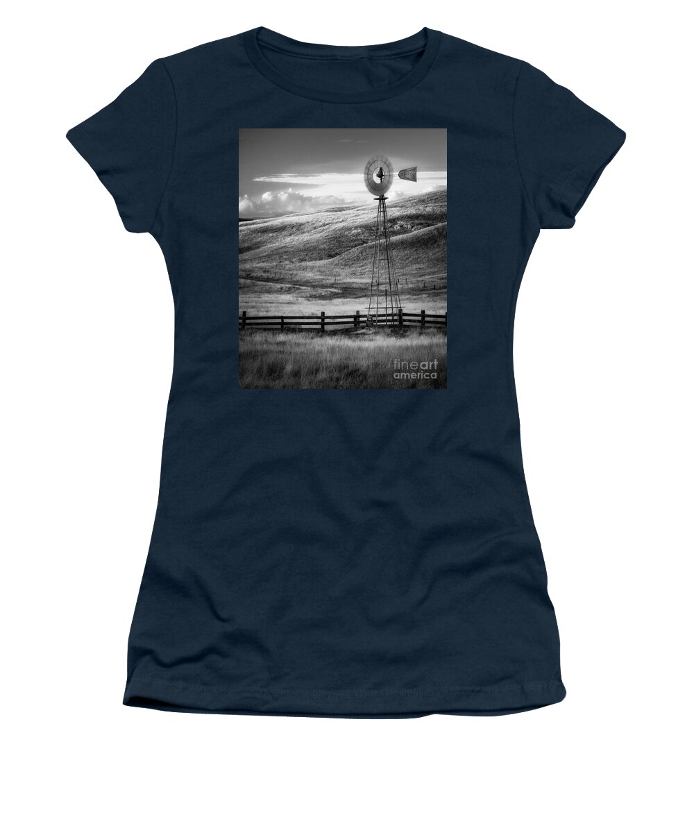 Americano Women's T-Shirt featuring the photograph Valley Winds by Anthony Michael Bonafede