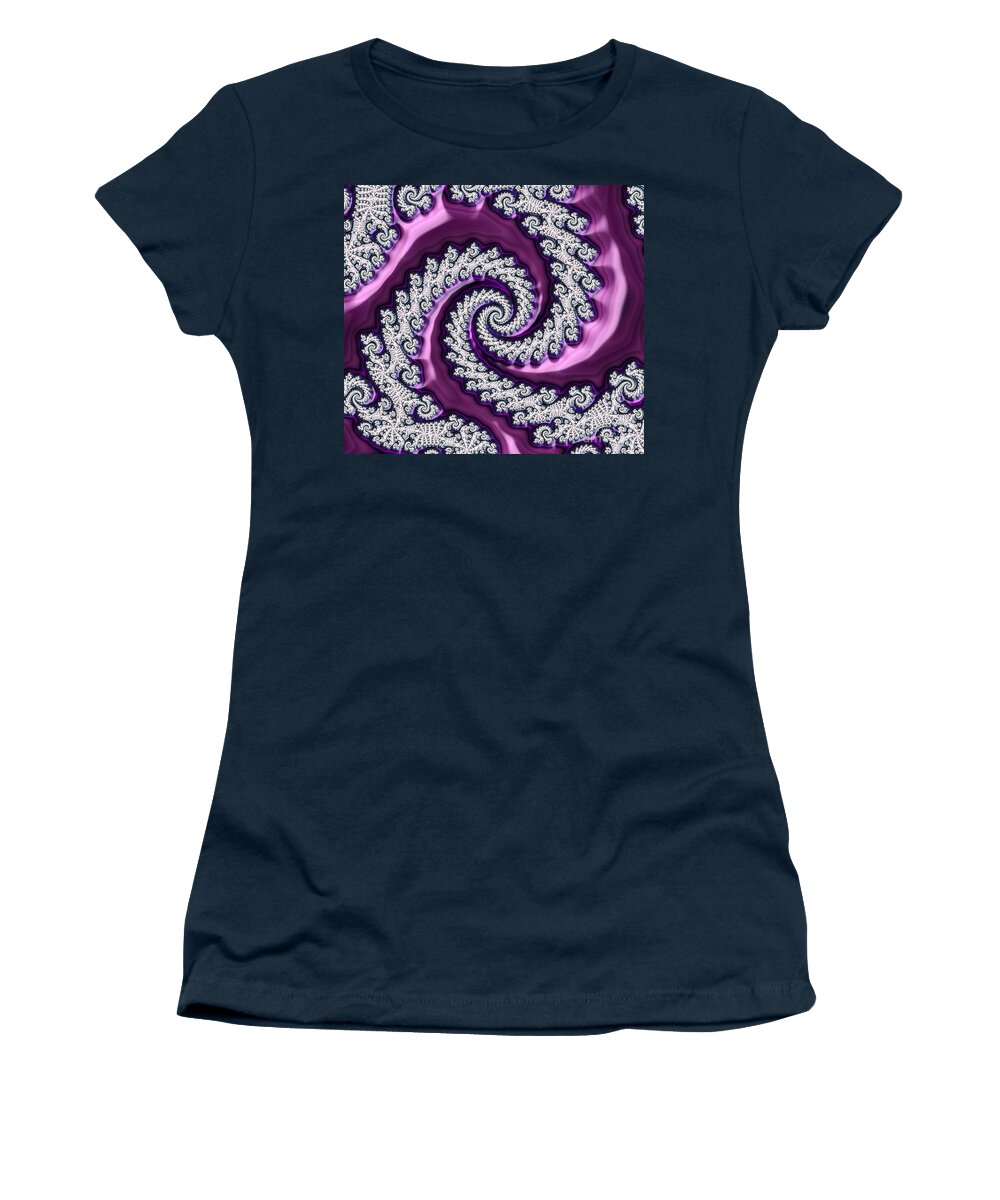 Purple Women's T-Shirt featuring the digital art Velvet by Vix Edwards