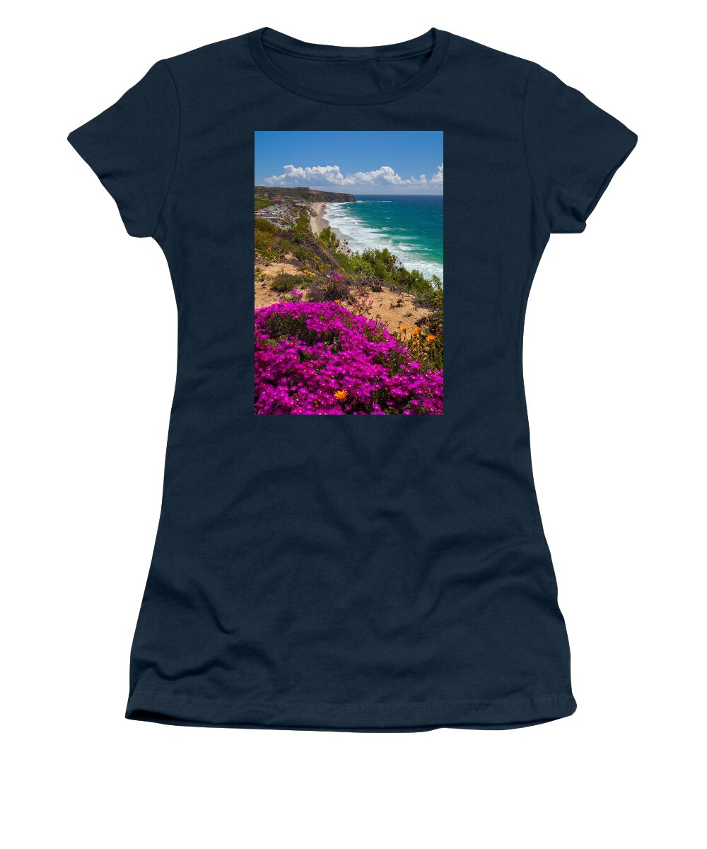 Dana Point Women's T-Shirt featuring the photograph View of Strand Beach and Dana Point Headland by Cliff Wassmann