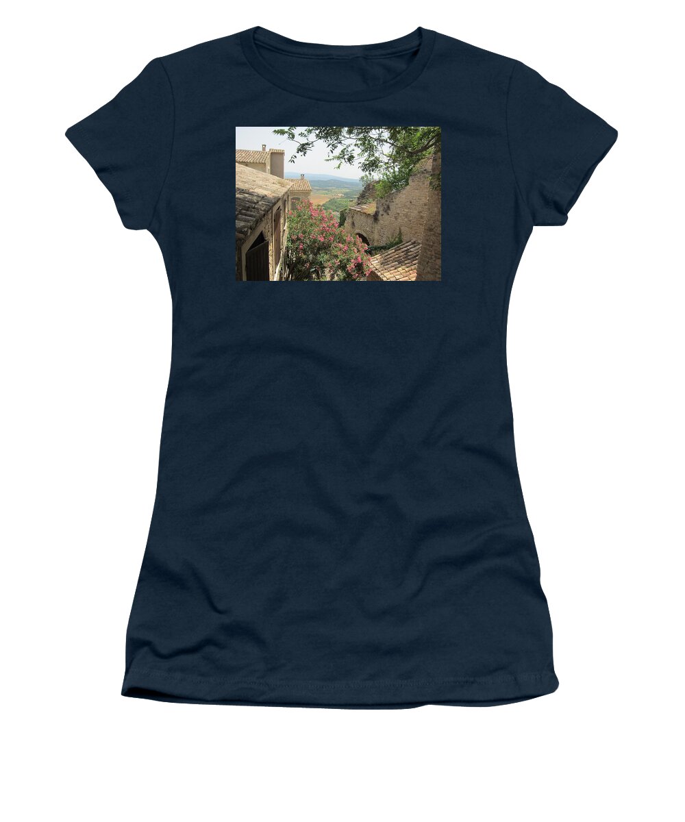 Village Women's T-Shirt featuring the photograph Village Vista by Pema Hou