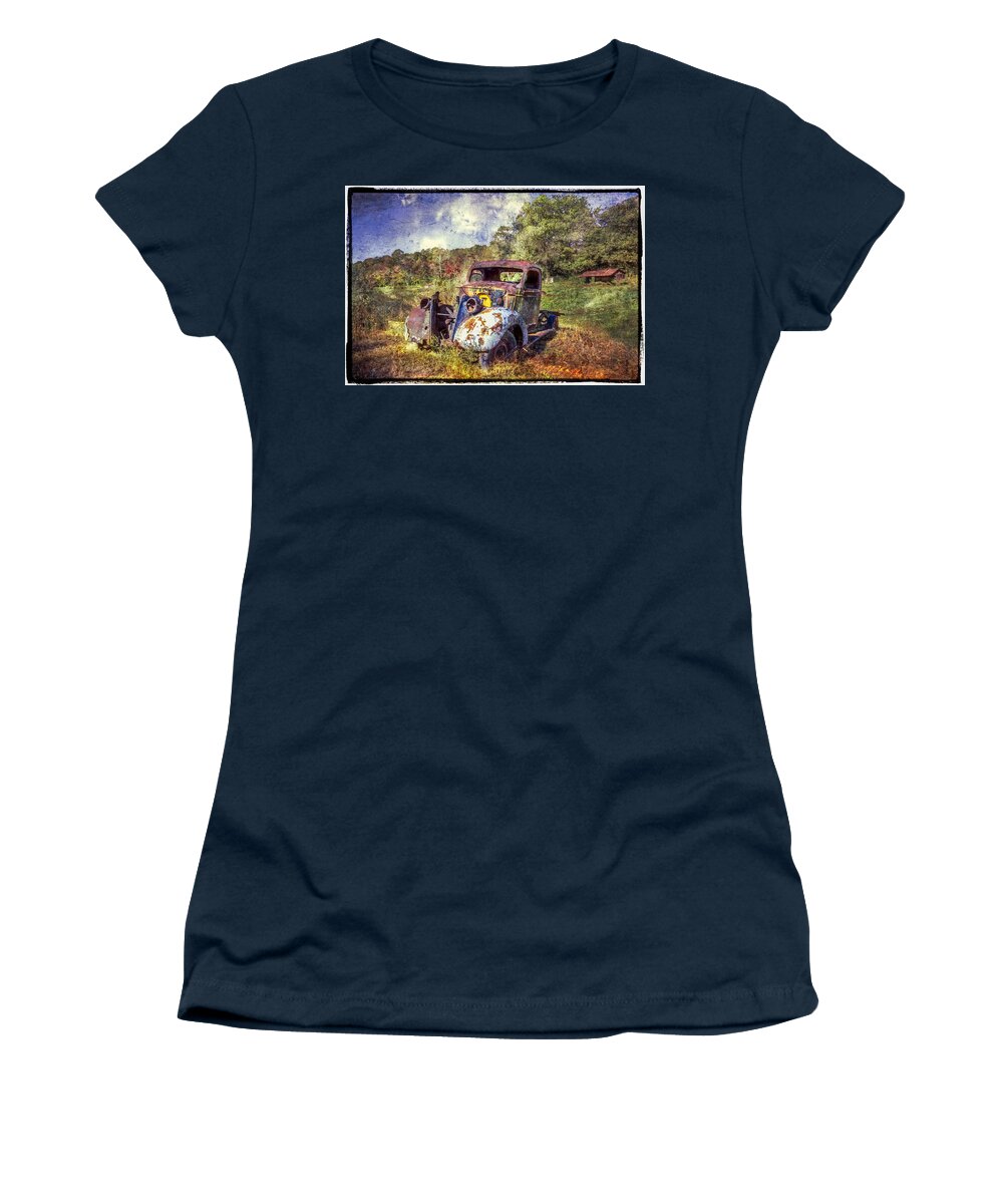 1930s Women's T-Shirt featuring the photograph Vintage Plymouth by Debra and Dave Vanderlaan
