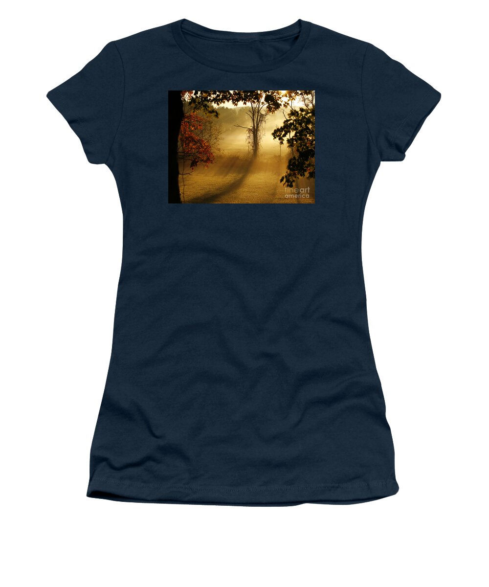 Sunrise Women's T-Shirt featuring the photograph Virginia Sunrise by Carol Lynn Coronios