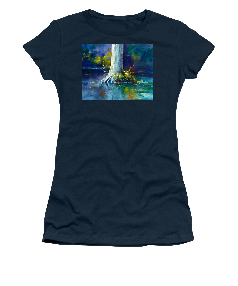 Delta Women's T-Shirt featuring the painting Wall Doxey 12 by Bill Jackson