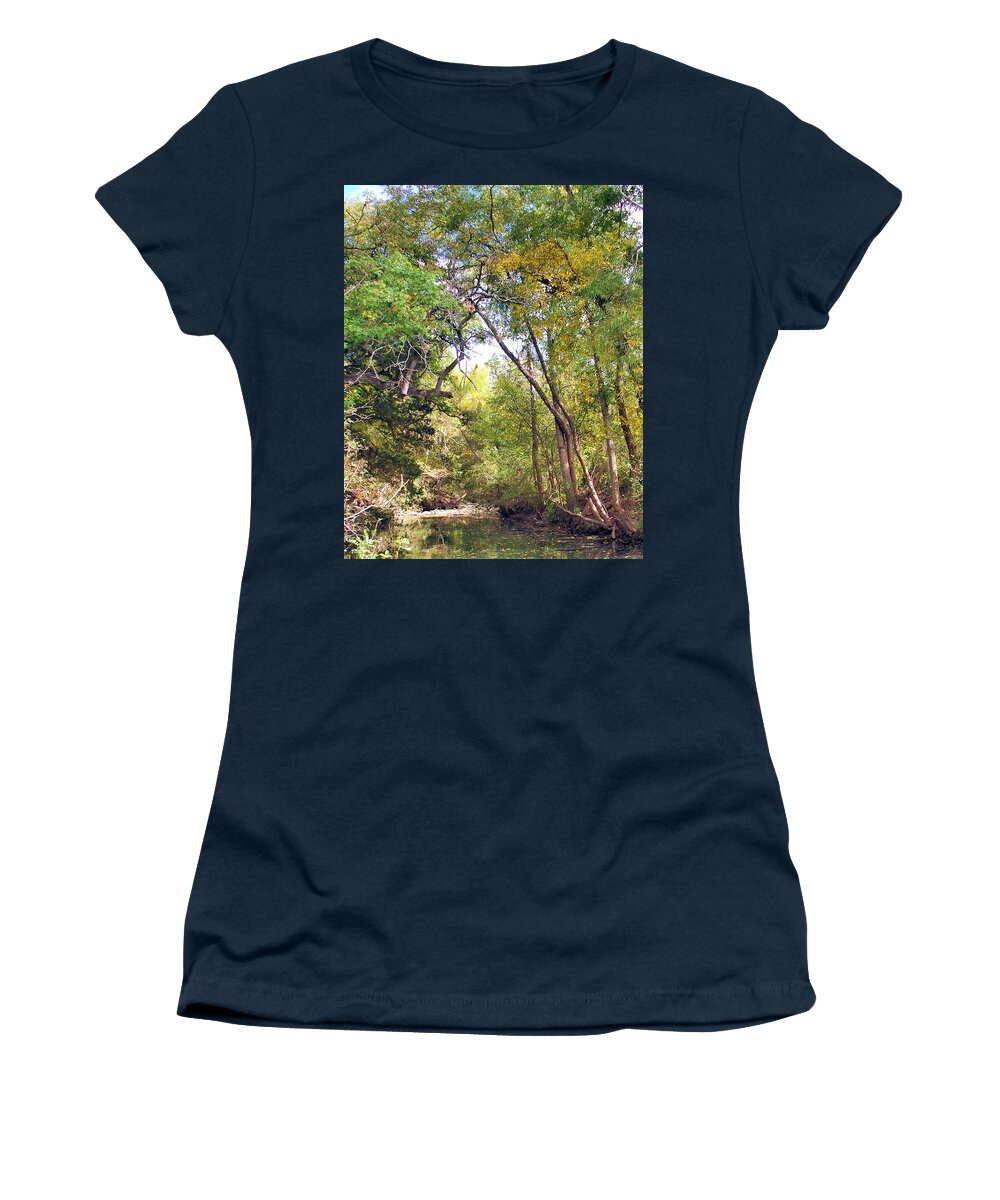 Walnut Creek Women's T-Shirt featuring the painting Walnut Creek by Troy Caperton