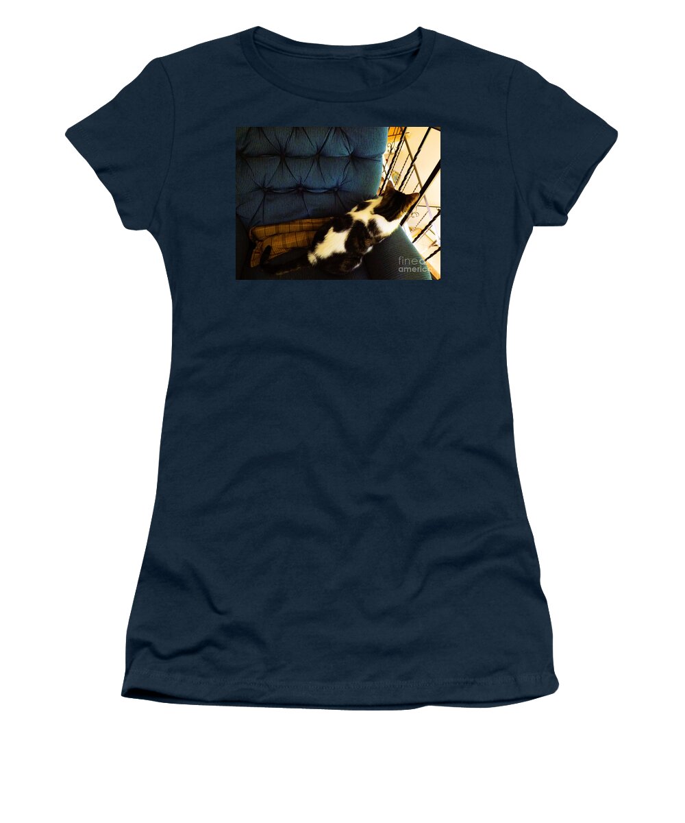 Cat Women's T-Shirt featuring the photograph Watch Cat by Robyn King