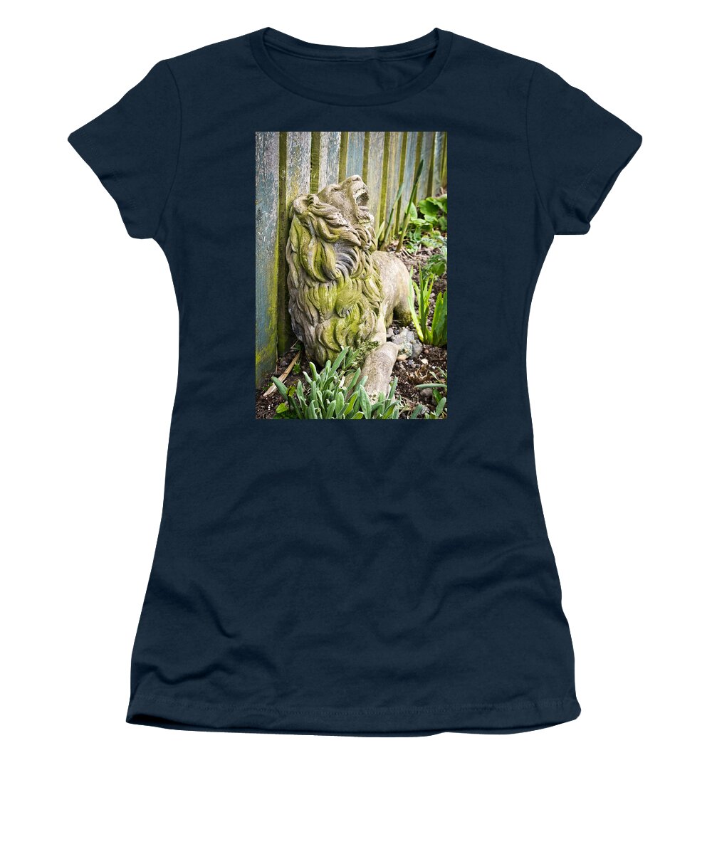 Lion Women's T-Shirt featuring the photograph Weathered Lion by Priya Ghose