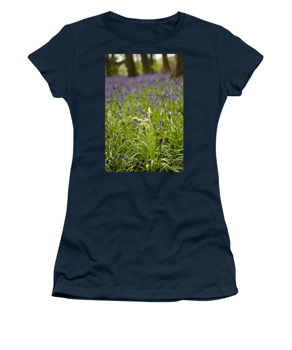 Forest Women's T-Shirt featuring the photograph White amongst the Blue by Spikey Mouse Photography